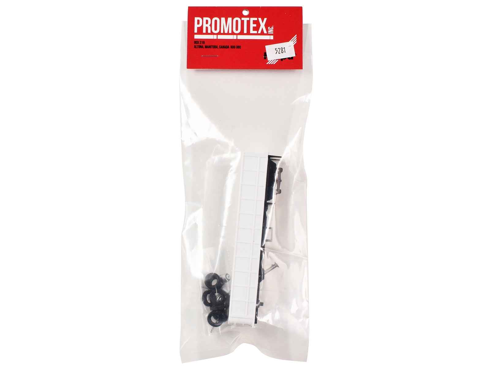 36ft Gravel Trailer White 1/87 (HO) Plastic Model by Promotex