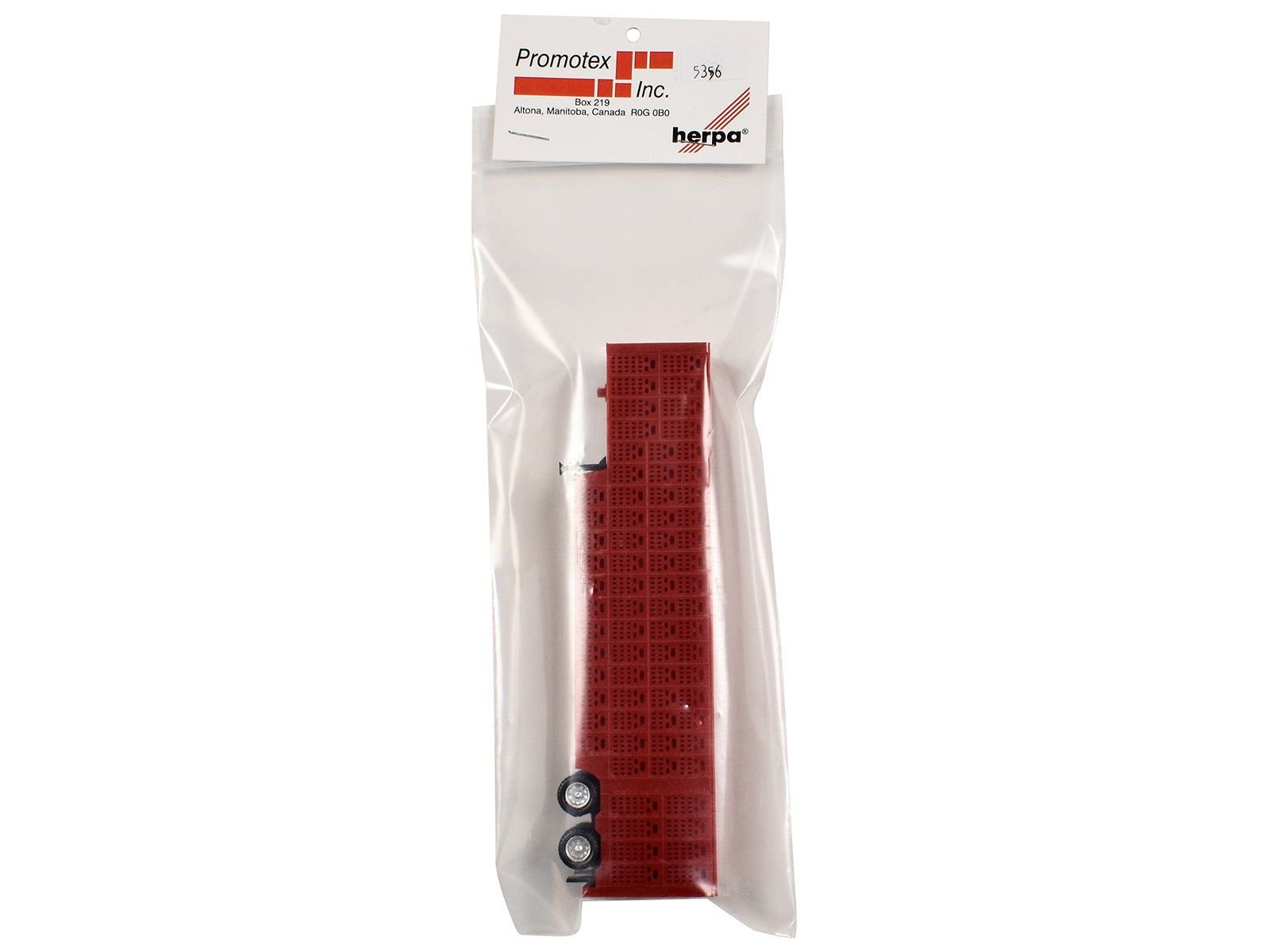 Livestock Trailer Red 1/87 (HO) Plastic Model by Promotex