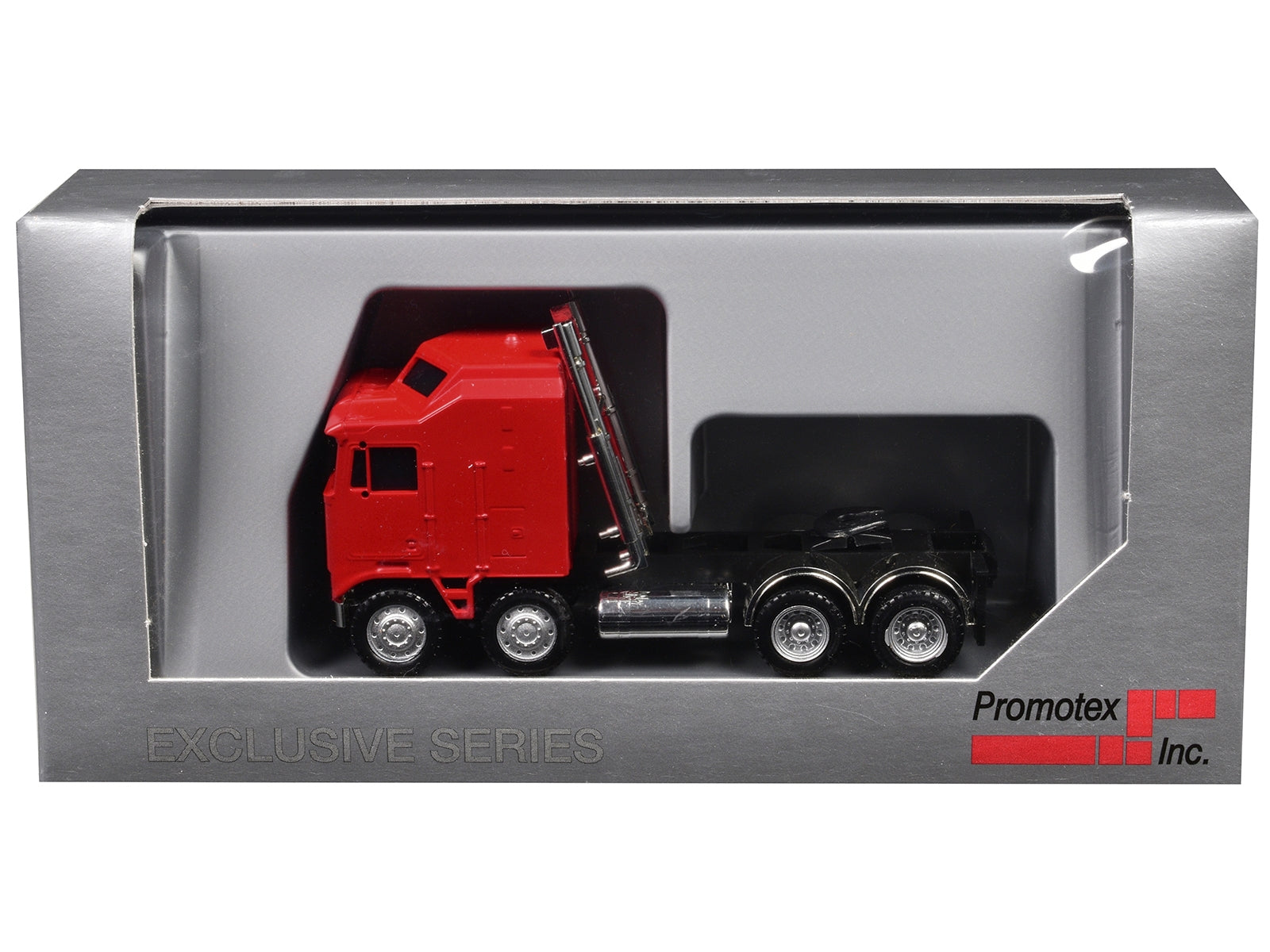K100 5 Bar Grill Twin Steer Truck Tractor Red 1/87 (HO) Plastic Model Car by Promotex