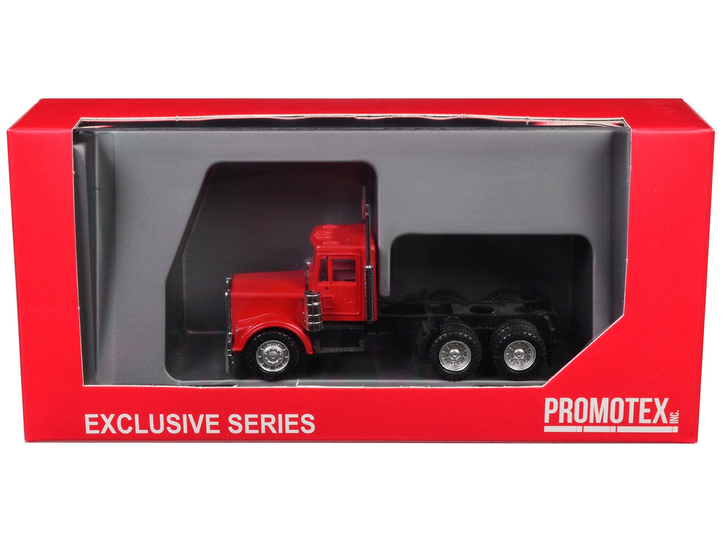 Kenworth W900 Short Day Cab "New Version" Red 1/87 (HO) Plastic Model Car by Promotex