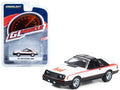 1981 Ford Mustang Cobra Polar White and Black with Red Stripes "Greenlight Muscle" Series 27 1/64 Diecast Model Car by Greenlight