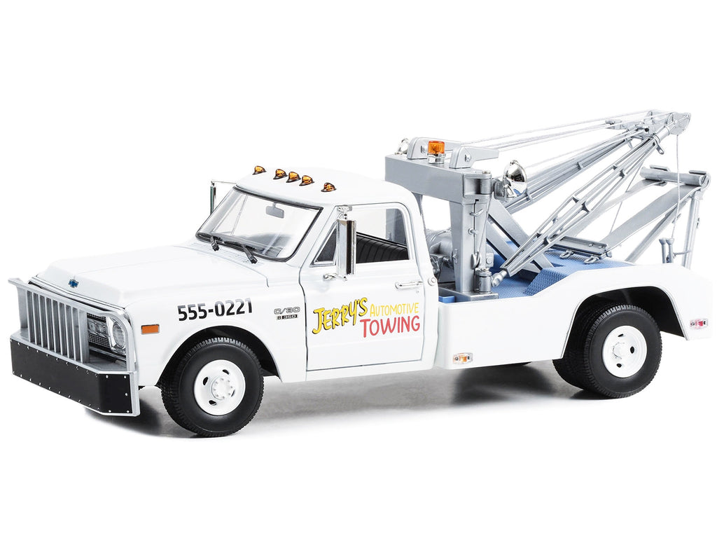 1969 Chevrolet C-30 Dually Wrecker Jerry's Towing "Fall Guy Stuntman Association" "The Fall Guy" (1981-1986) TV Series 1/18 Diecast Model Car by Greenlight