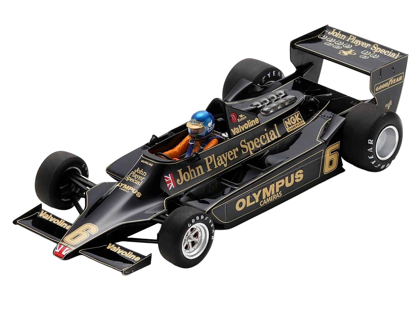 Lotus 79 #6 Ronnie Peterson "John Player Team Lotus" Winner Formula One F1 "Austrian GP" (1978) with Acrylic Display Case 1/18 Model Car by Spark