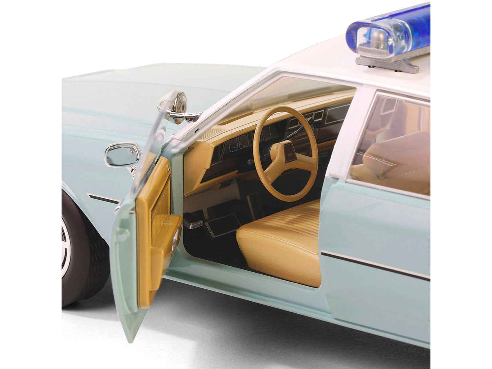 1987 Chevrolet Caprice 9C1 "US Border Patrol" Light Green with White Top "Artisan Collection" 1/18 Diecast Model Car by Greenlight