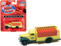 1941-1946 Chevrolet Delivery Bottle Truck Yellow and Green "Kool-Aid" 1/87 (HO) Scale Model by Classic Metal Works