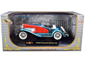 1935 Duesenberg SSJ Convertible Blue and Red 1/32 Diecast Model Car by Signature Models