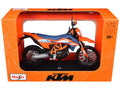 2023 KTM 690 SMC R Orange and Blue with Display Base 1/12 Diecast Model by Maisto