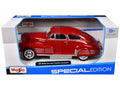 1948 Chevrolet Fleetline Aerosedan Red "Special Edition" Series 1/25 Diecast Model Car by Maisto