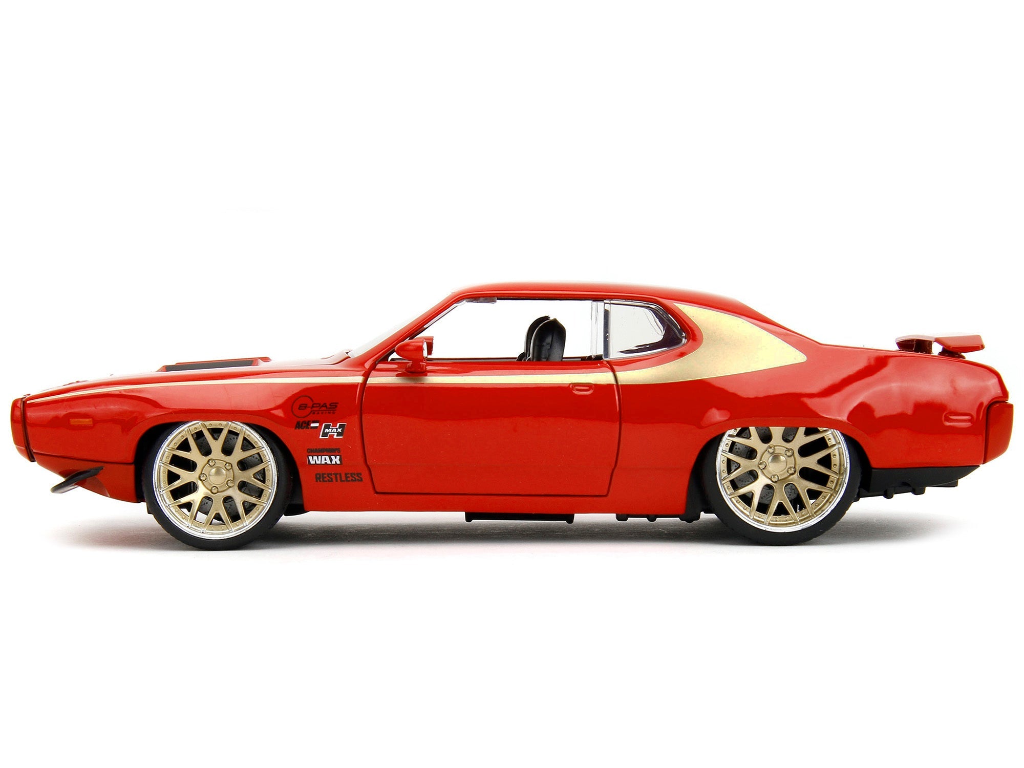 NEW 1972 Plymouth GTX Red with Gold Graphics "Bigtime Muscle" Series 1/24 Diecast Model Car by Jada (Copy)