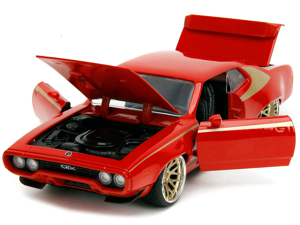 NEW 1972 Plymouth GTX Red with Gold Graphics "Bigtime Muscle" Series 1/24 Diecast Model Car by Jada (Copy)