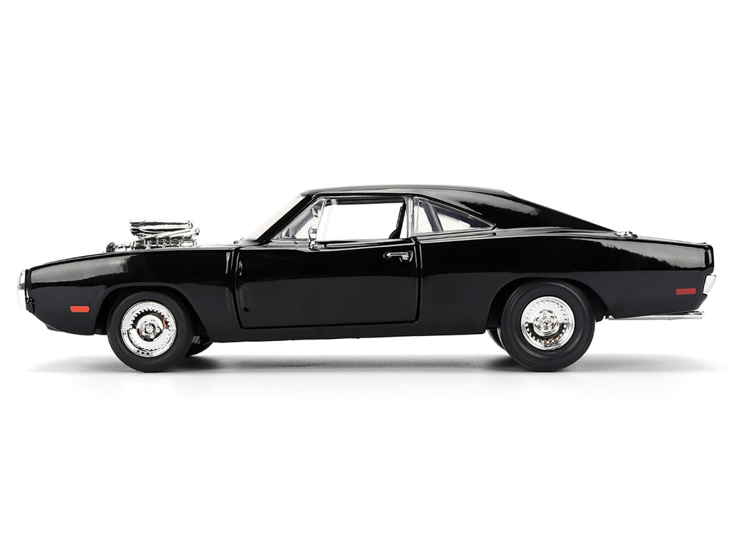 Dom's 1970 Dodge Charger R/T Black "F9" (2021) Movie "Fast & Furious" Series 1/24 Diecast Model Car by Jada