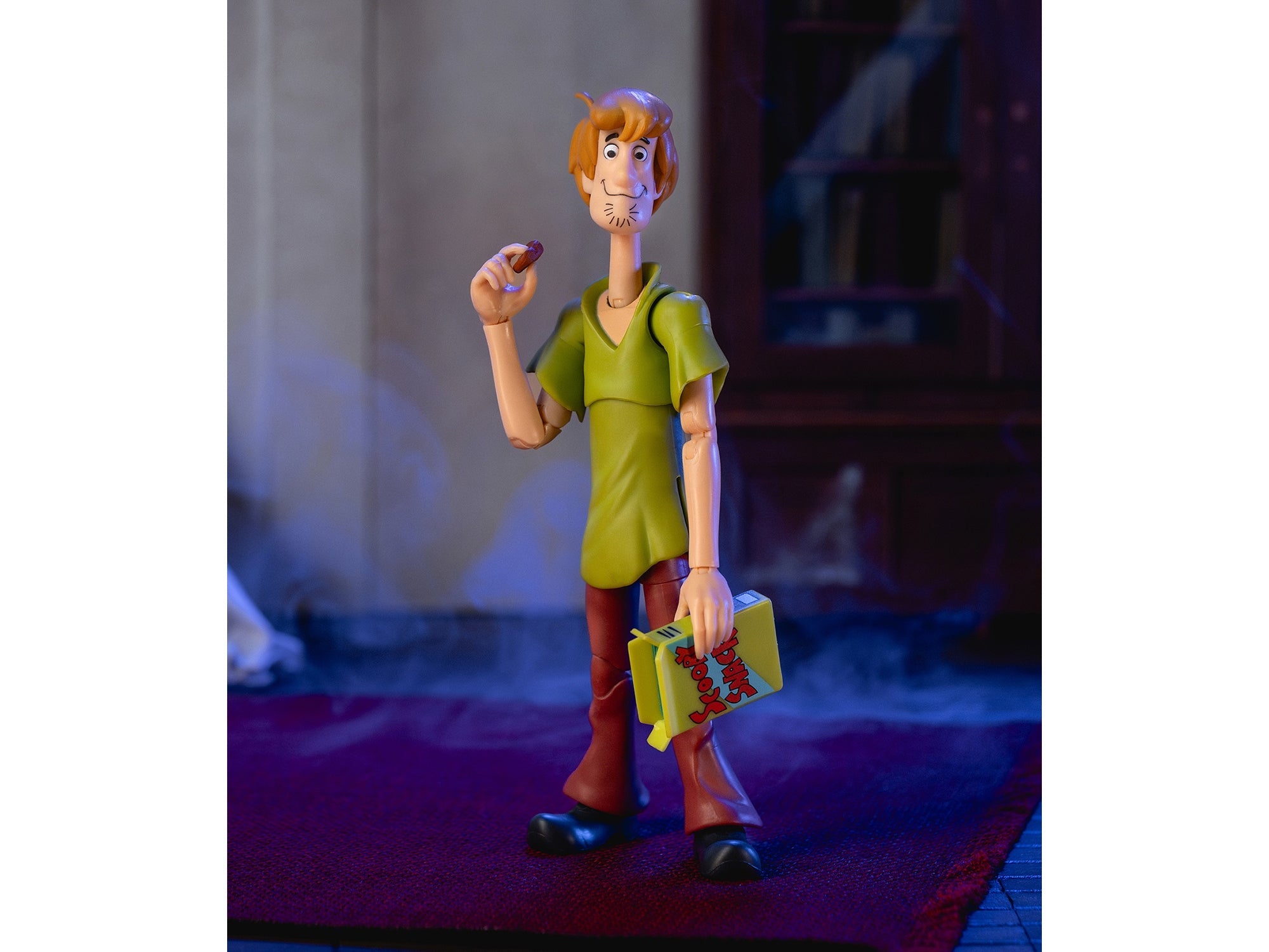 Shaggy Rogers 6.5" Moveable Figure with Accessories and Alternate Head and Hands "Scooby-Doo!" Franchise Model by Jada