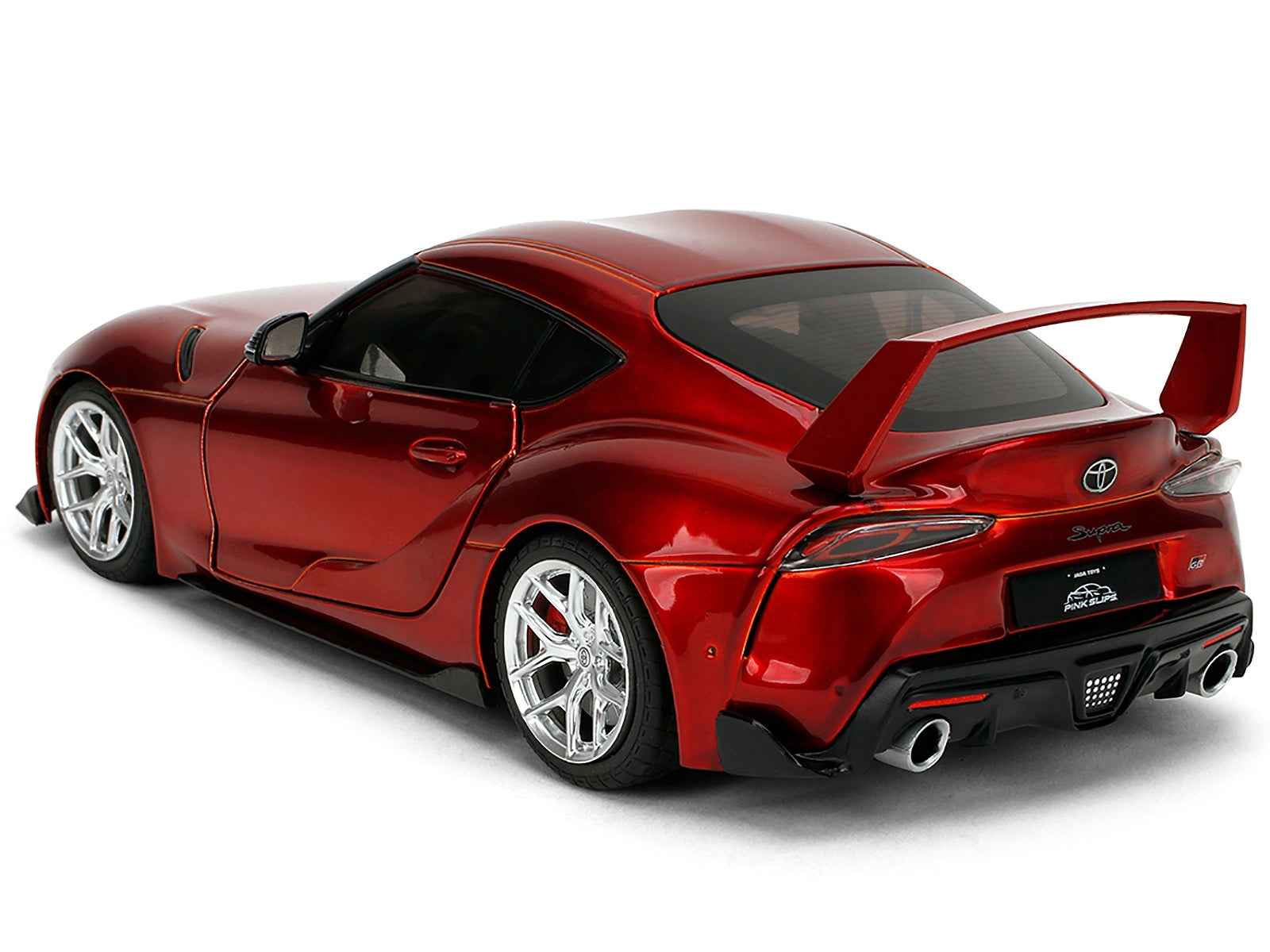 Toyota GR Supra Red Metallic "Pink Slips" Series 1/18 Diecast Model Car by Jada
