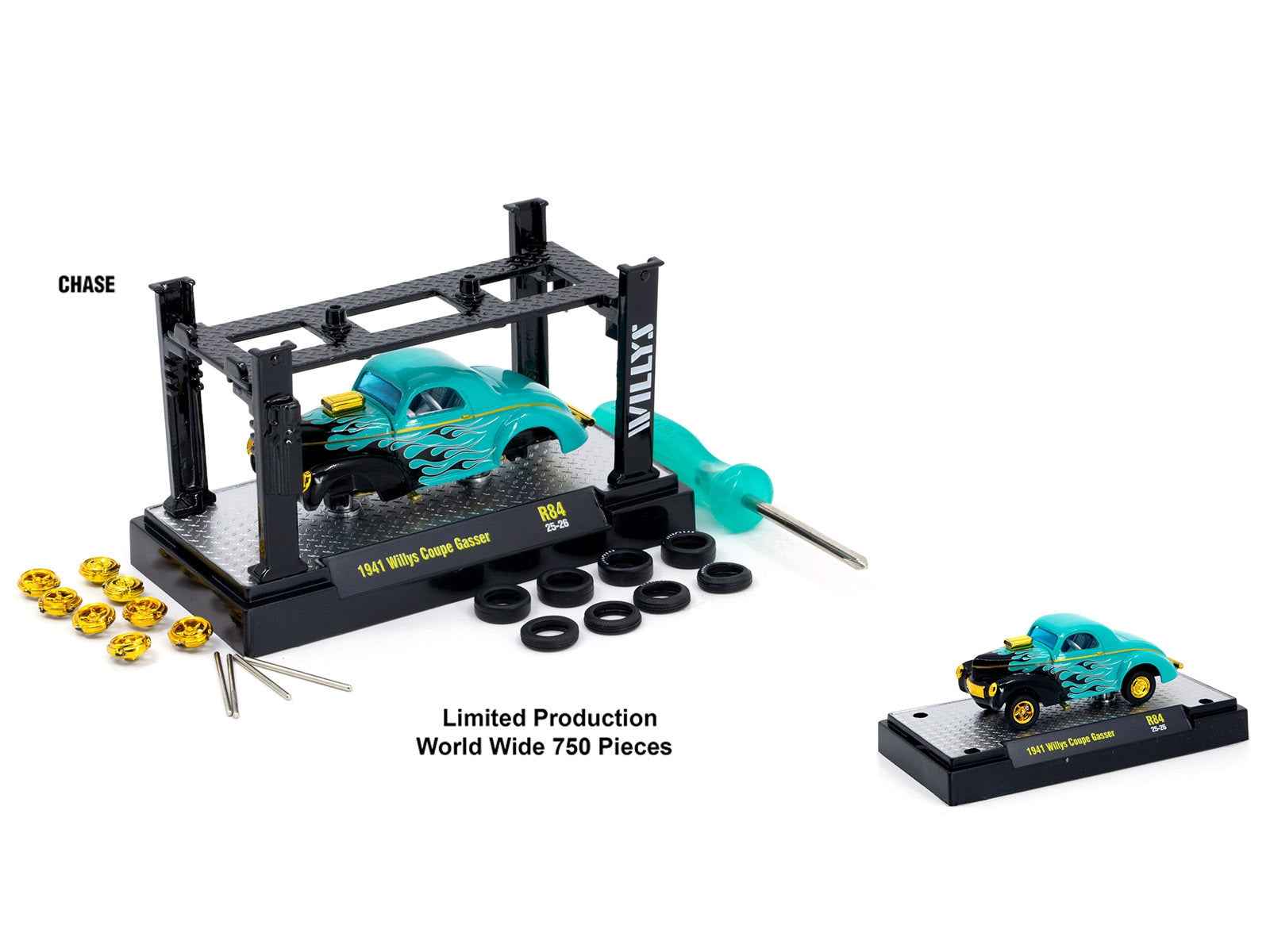 Model Kit 3 piece Car Set Release 84 Limited Edition to 6000 pieces Worldwide 1/64 Diecast Model Cars by M2 Machines