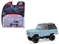 1972 Ford Bronco Custom SUV Light Blue with Black Top "Barrett-Jackson" Series 16 1/64 Diecast Model Car by Greenlight