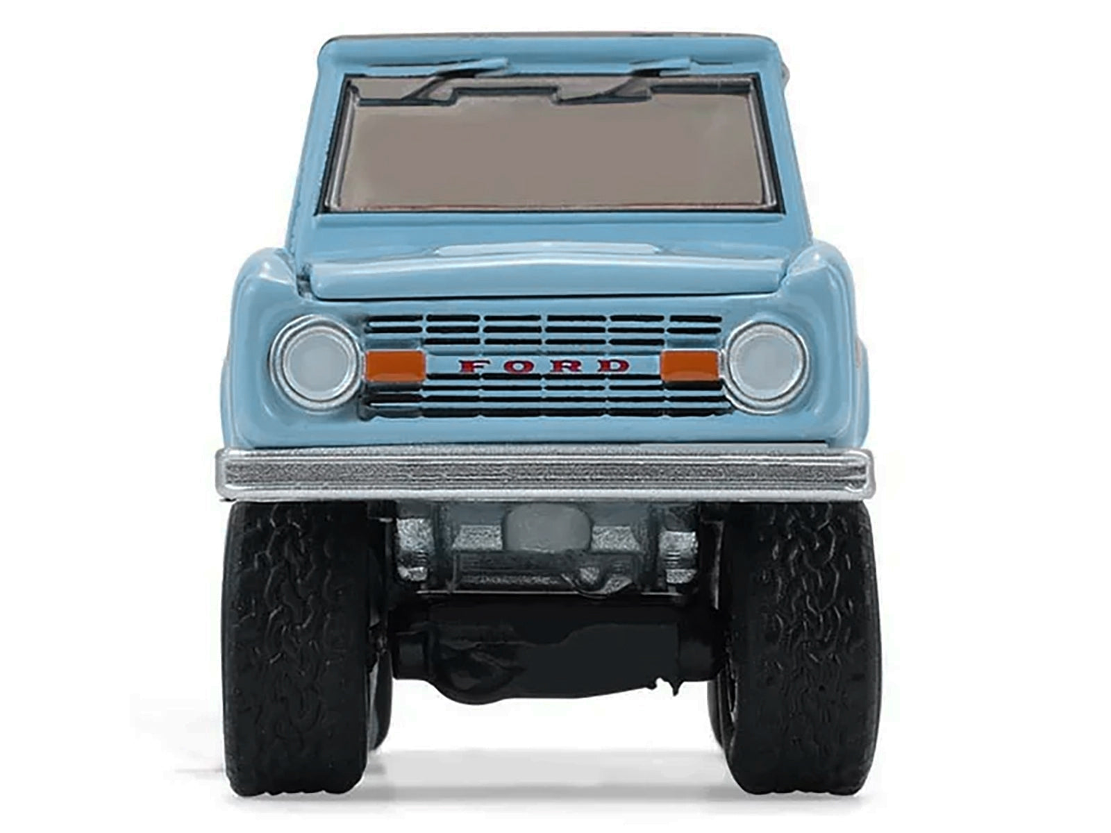 1972 Ford Bronco Custom SUV Light Blue with Black Top "Barrett-Jackson" Series 16 1/64 Diecast Model Car by Greenlight