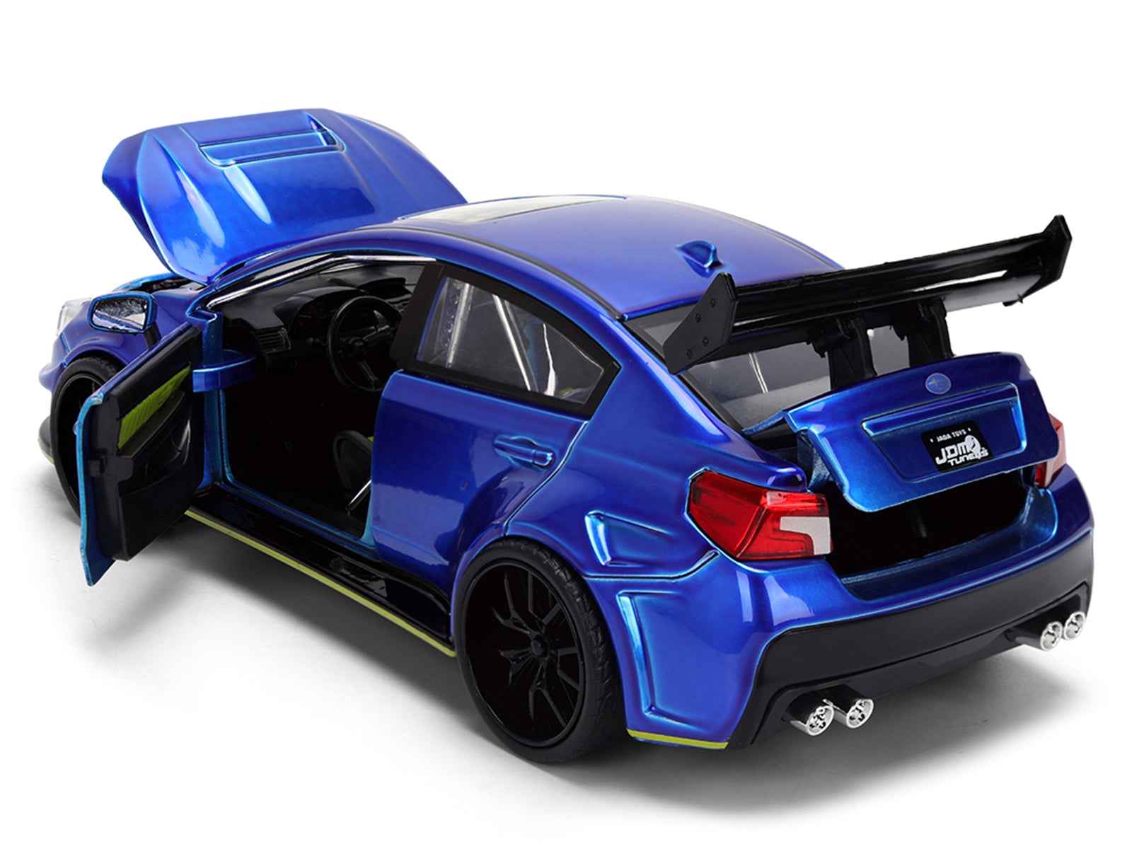 2016 Subaru WRX STI Widebody Blue Metallic "JDM Tuners" Series 1/24 Diecast Model Car by Jada