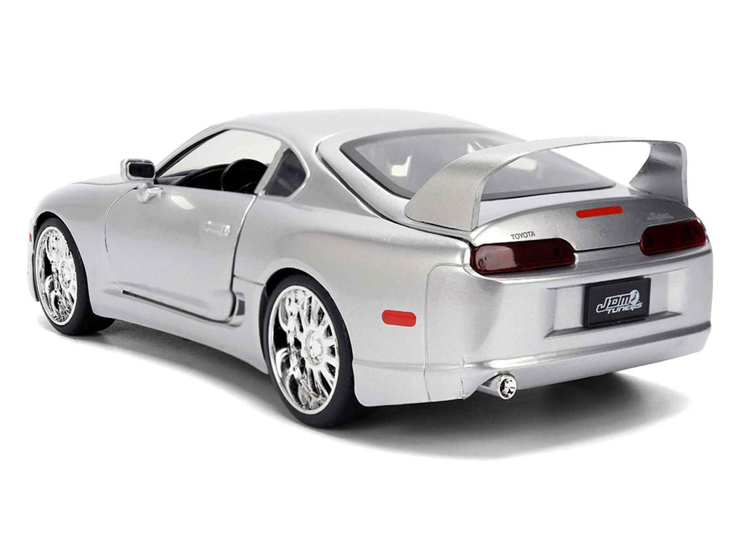1995 Toyota Supra Silver Metallic "JDM Tuners" Series 1/24 Diecast Model Car by Jada
