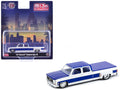 1977 Chevrolet Cheyenne Super 30 Pickup Truck White and Blue "LA" Limited Edition to 10560 pieces Worldwide 1/64 Diecast Model Car by M2 Machines