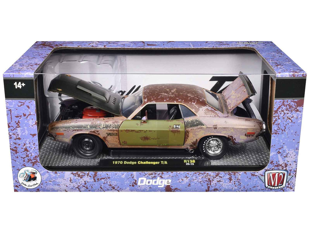 1970 Dodge Challenger T/A Rusted Limited Edition to 4050 pieces Worldwide 1/24 Diecast Model Car by M2 Machines