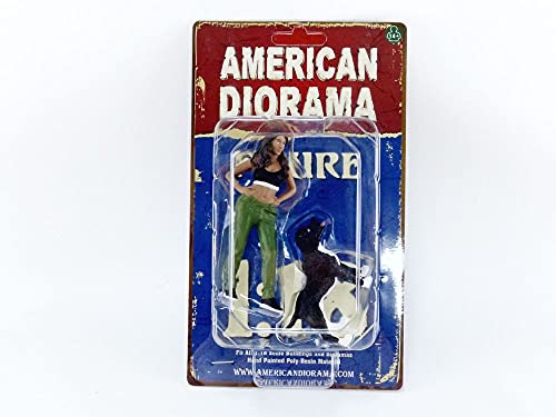 "Lowriderz" Figurine IV and a Dog for 1/18 Scale Models by American Diorama