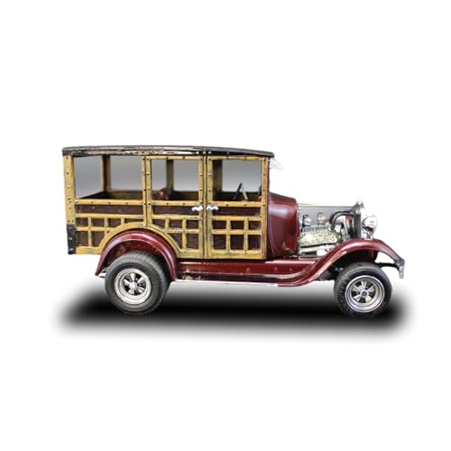 Skill 2 Model Kit 1929 Ford Woody Pickup 4-in-1 Kit with Bike 1/25 Scale Model by AMT