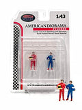 "Racing Legends" 80's Set of 2 Diecast Figures for 1/43 Scale Models by American Diorama