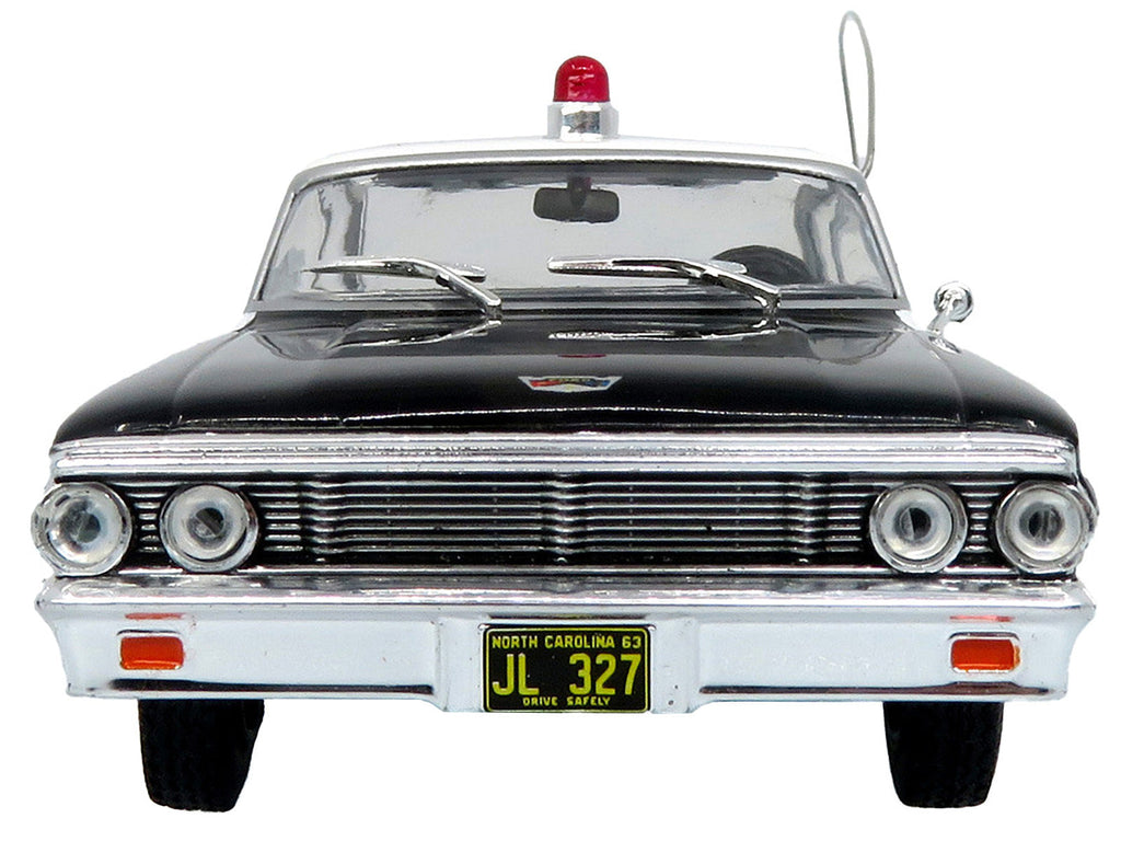 1964 Ford Galaxie 500 Police Car "Mount Airy Mayberry Sheriff" Black and White 1/43 Diecast Model by Iconic Replicas