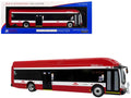 New Flyer Xcelsior Transit Bus Bank "TTC - Toronto Transit Commission" Red and White "The Bus & Motorcoach Collection" Limited Edition to 504 Pieces Worldwide 1/43 Model by Iconic Replicas
