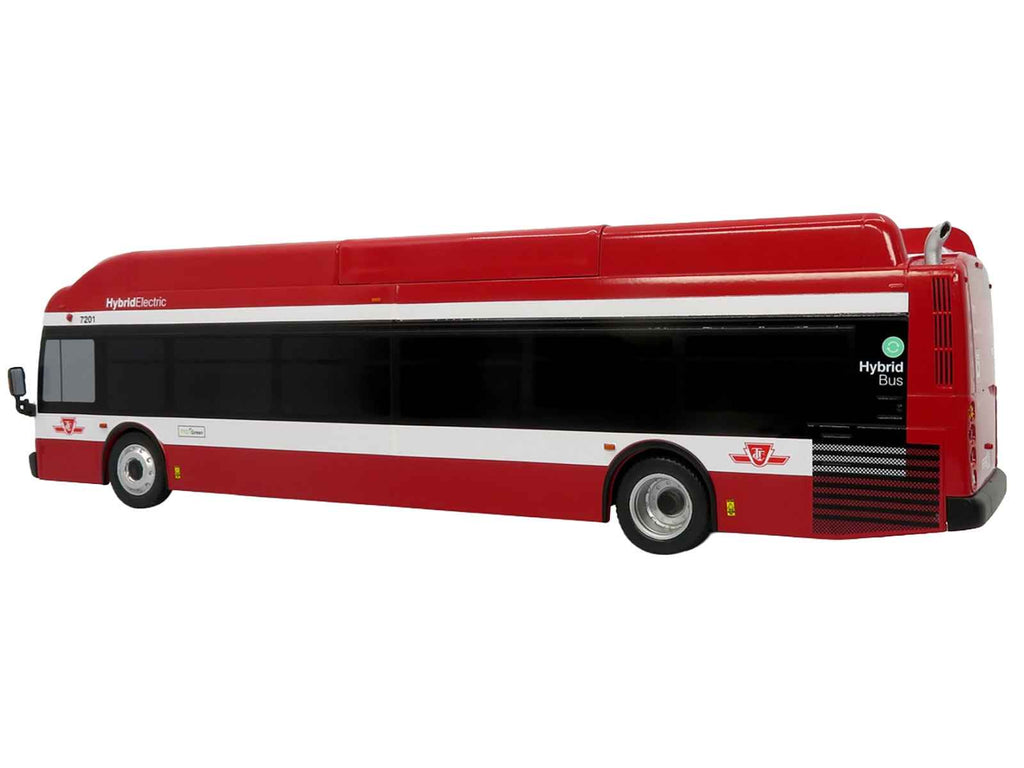 New Flyer Xcelsior Transit Bus Bank "TTC - Toronto Transit Commission" Red and White "The Bus & Motorcoach Collection" Limited Edition to 504 Pieces Worldwide 1/43 Model by Iconic Replicas