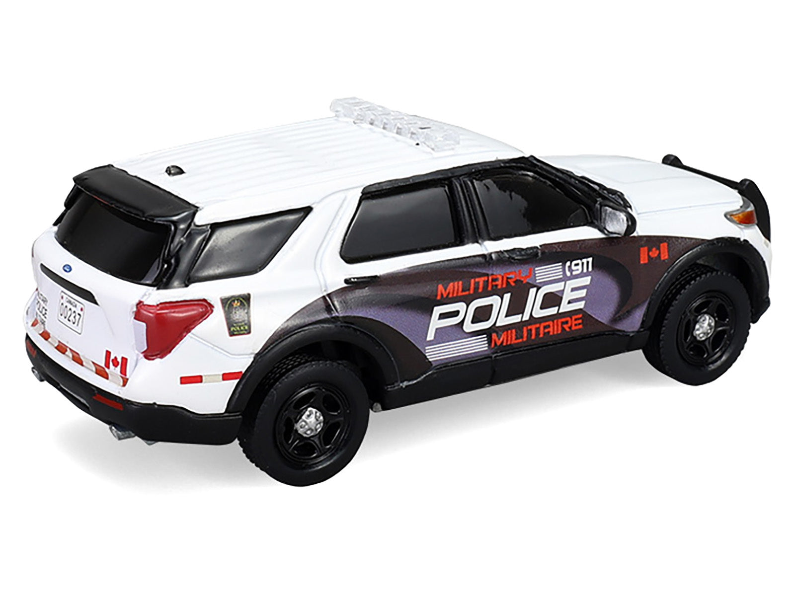 2024 Ford Police Interceptor Utility "Canada Military Police" White with Graphics "Hot Pursuit - Canada Special Edition" Series 1/64 Diecast Model Car by Greenlight