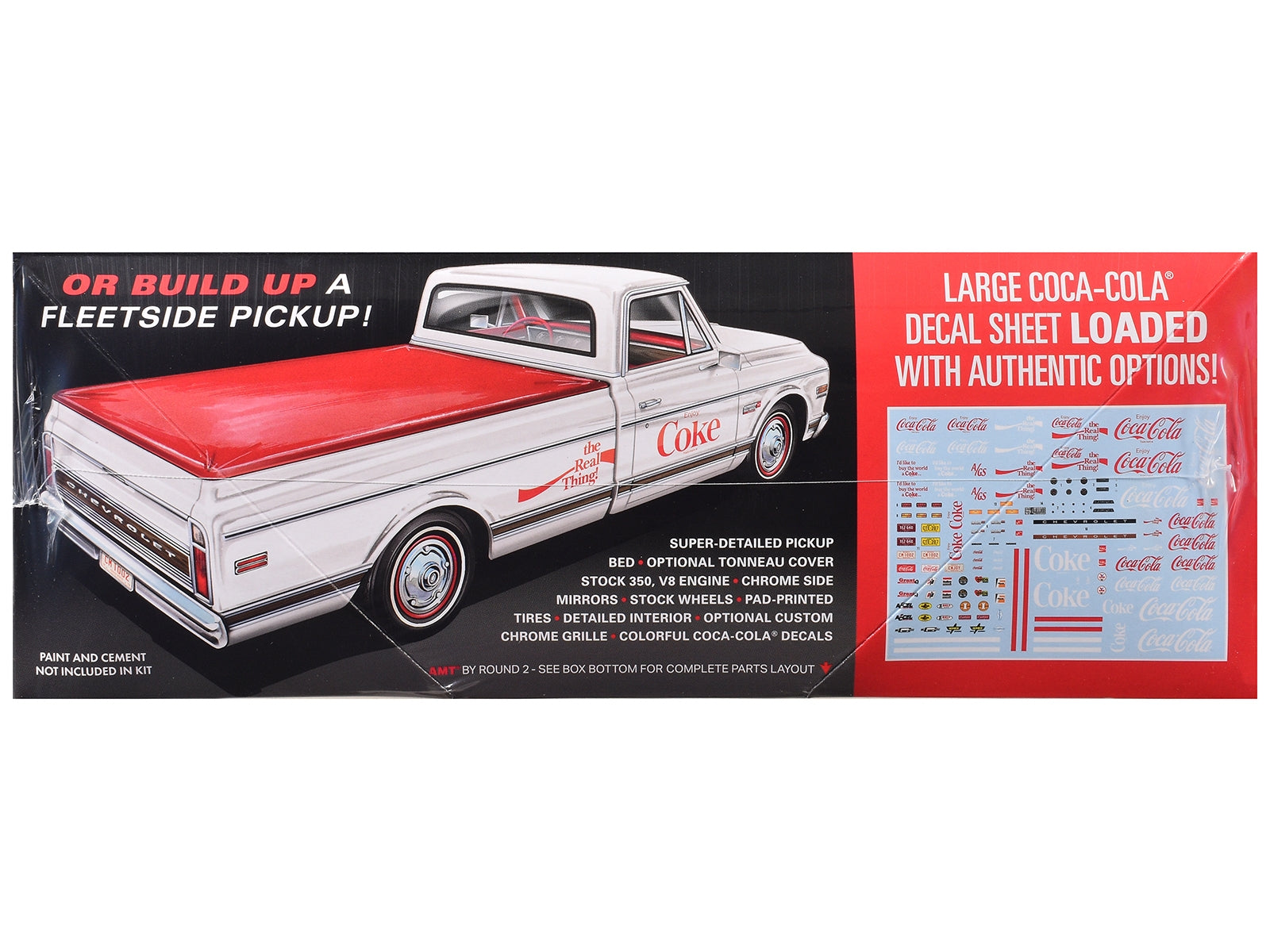 Skill 2 Model Kit 1972 Chevrolet Pickup Truck "Racer's Wedge" 2-in-1 Kit "Coca-Cola" 1/25 Scale Model by AMT