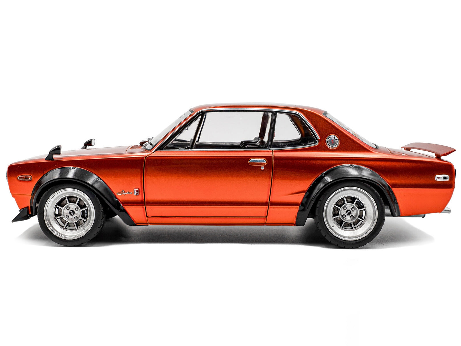 1970 Nissan Skyline (C10) Hakosuka RHD (Right Hand Drive) Orange Metallic 1/18 Diecast Model Car by Solido