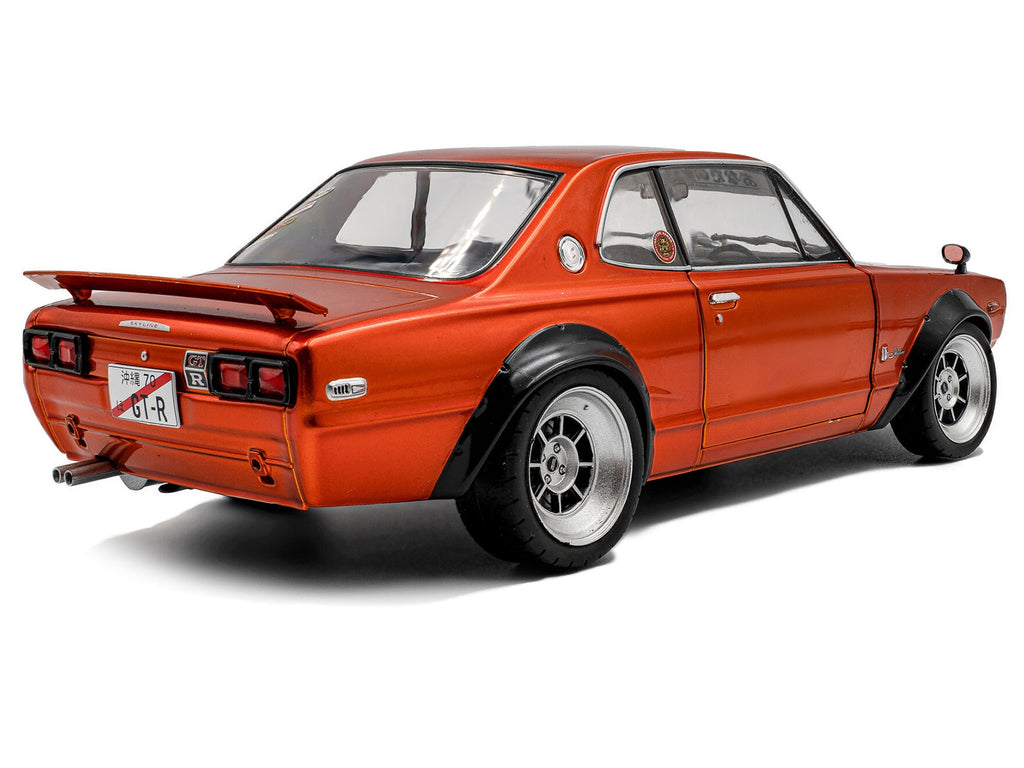 1970 Nissan Skyline (C10) Hakosuka RHD (Right Hand Drive) Orange Metallic 1/18 Diecast Model Car by Solido
