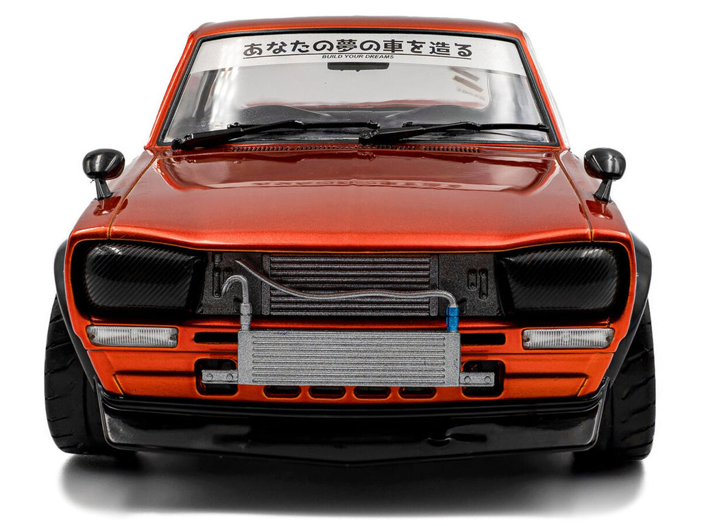 1970 Nissan Skyline (C10) Hakosuka RHD (Right Hand Drive) Orange Metallic 1/18 Diecast Model Car by Solido