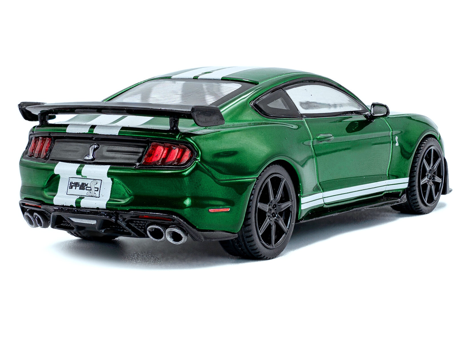 2020 Ford Mustang Shelby GT500 Fast Track Eruption Green Metallic with White Stripes 1/43 Diecast Model Car by Solido