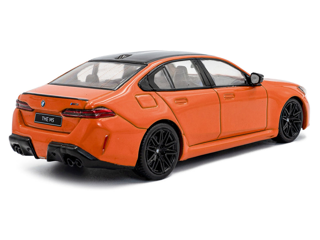 2024 BMW M5 Sedan Fire Orange III with Black Top 1/43 Diecast Model Car by Solido