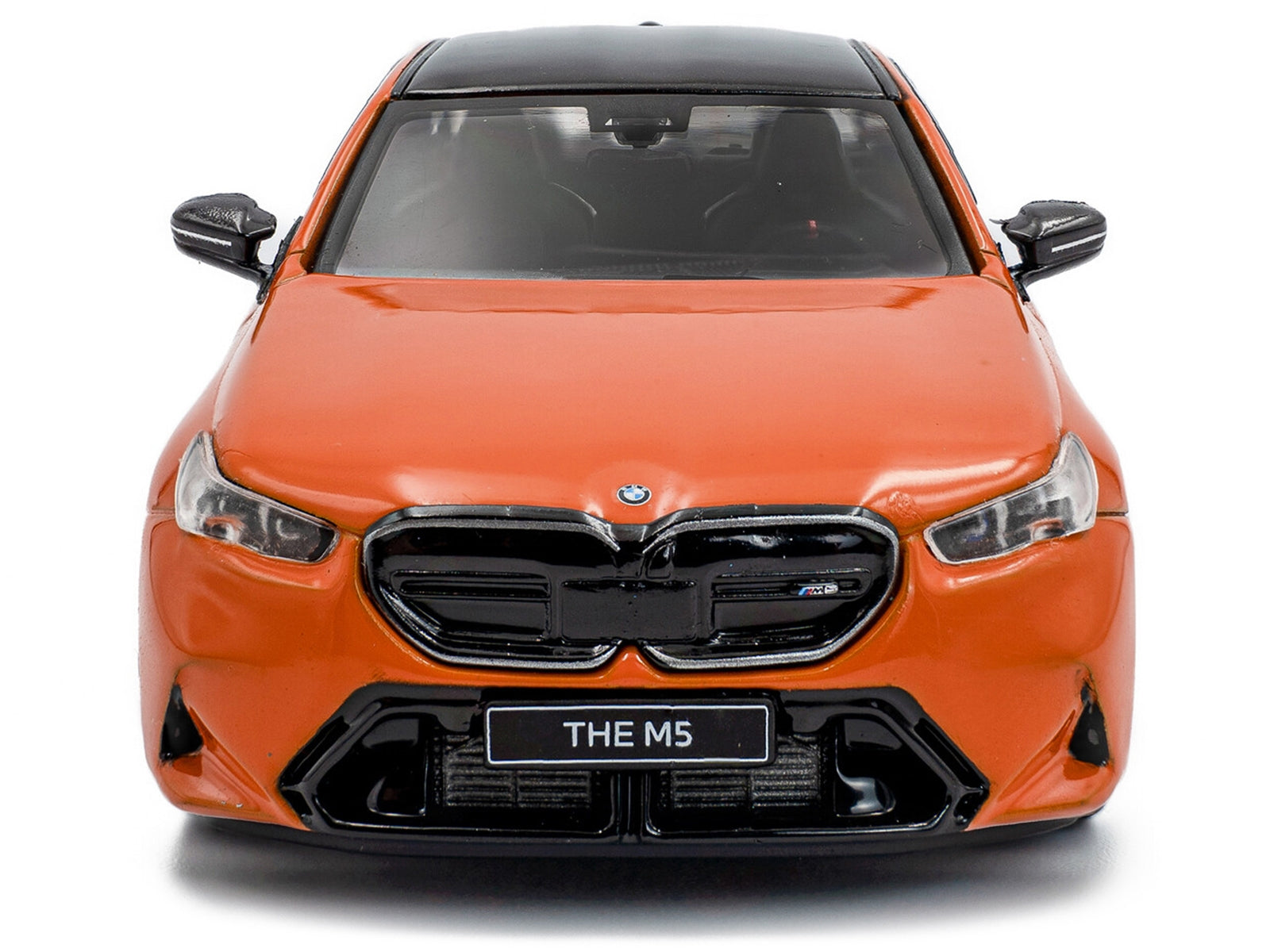 2024 BMW M5 Sedan Fire Orange III with Black Top 1/43 Diecast Model Car by Solido