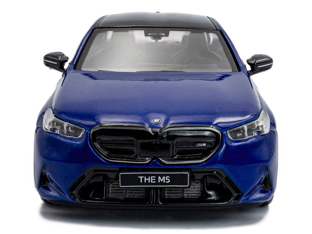 2024 BMW M5 Sedan Marina Bay Blue Metallic with Black Top 1/43 Diecast Model Car by Solido