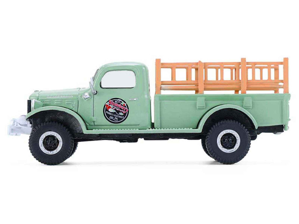 1946 Dodge Power Wagon Pickup Truck "Strawberry Farm" Green "Down on the Farm" Series 11 1/64 Diecast Model by Greenlight