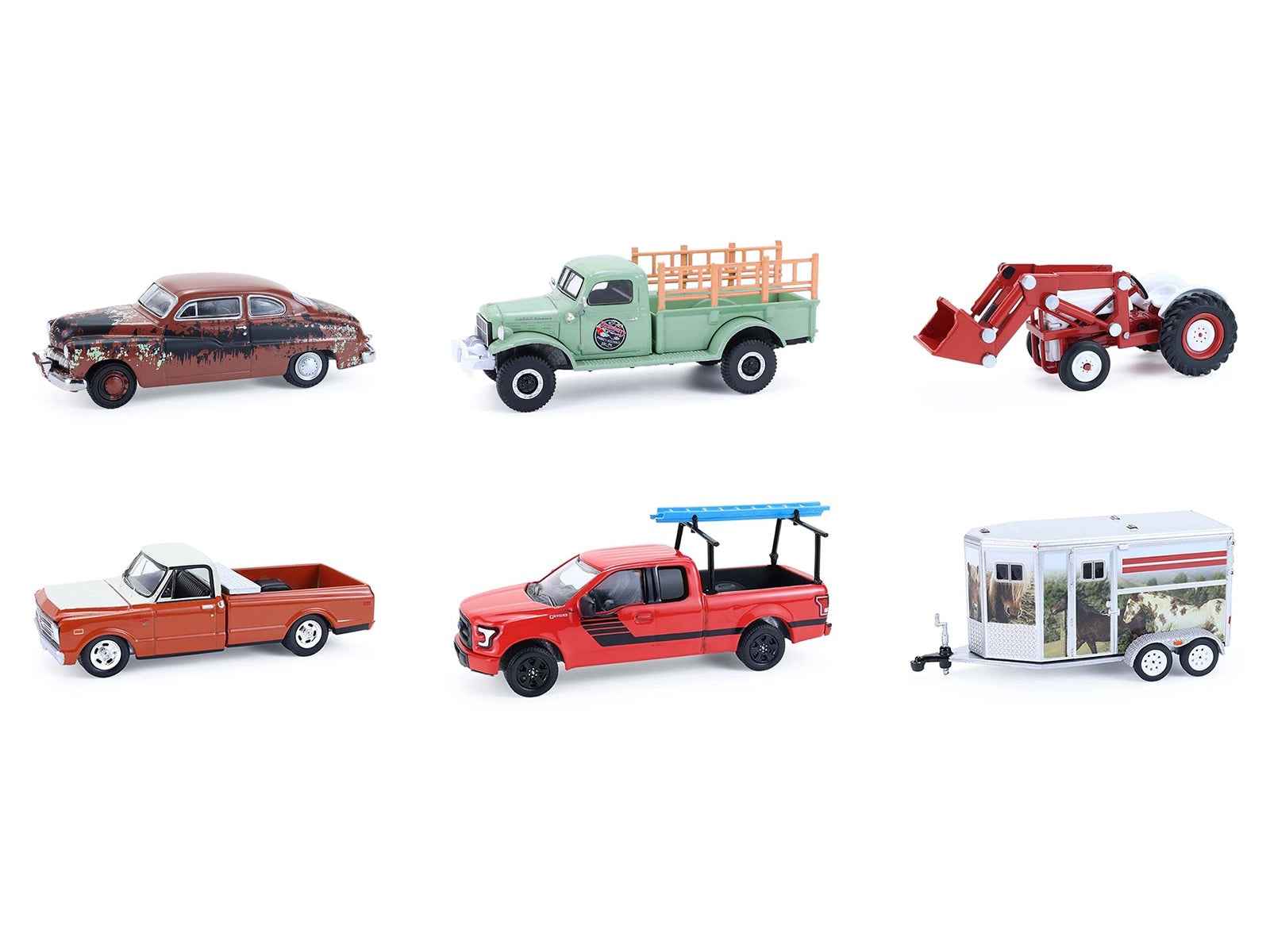"Down on the Farm" Series 11 Set of 6 pieces 1/64 Diecast Models by Greenlight