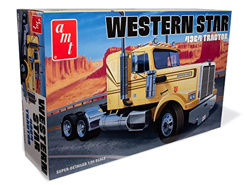 Skill 3 Model Kit Western Star 4964 Truck Tractor 1/25 Scale Model by AMT