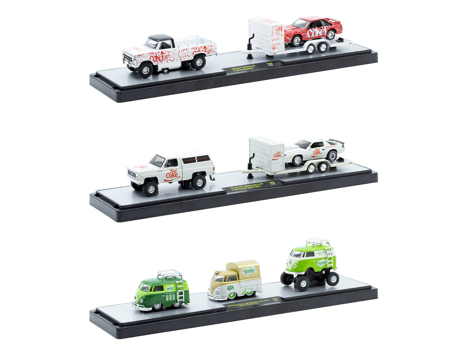 Auto Haulers "Soda" Set of 3 pieces Release 39 Limited Edition to 8000 pieces Worldwide 1/64 Diecast Models by M2 Machines