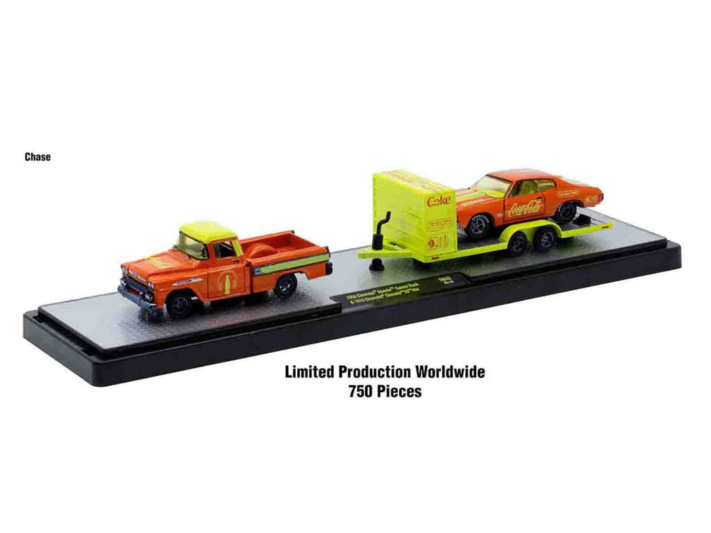 Auto Haulers "Coca-Cola" Set of 3 pieces Release 43 Limited Edition to 6200 pieces Worldwide 1/64 Diecast Models by M2 Machines