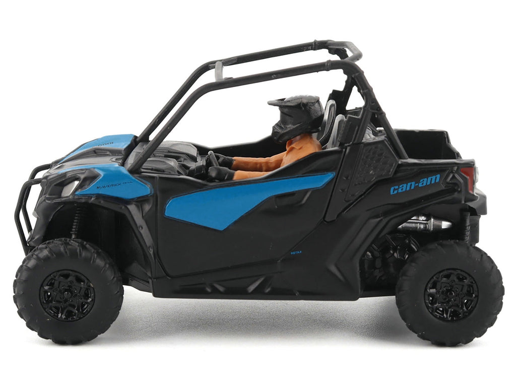 Can-Am Maverick Trail DPS 1000 Blue and Black with Driver Figure 1/32 Diecast Model by BRP Models