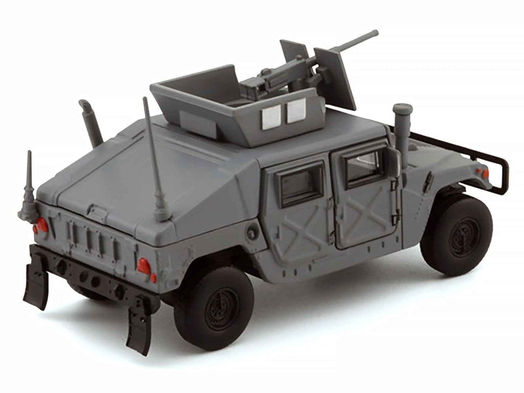 HUMVEE 4-CT Military Vehicle Matt Gray with Alternative Tops 1/64 Diecast Model Car by BM Creations