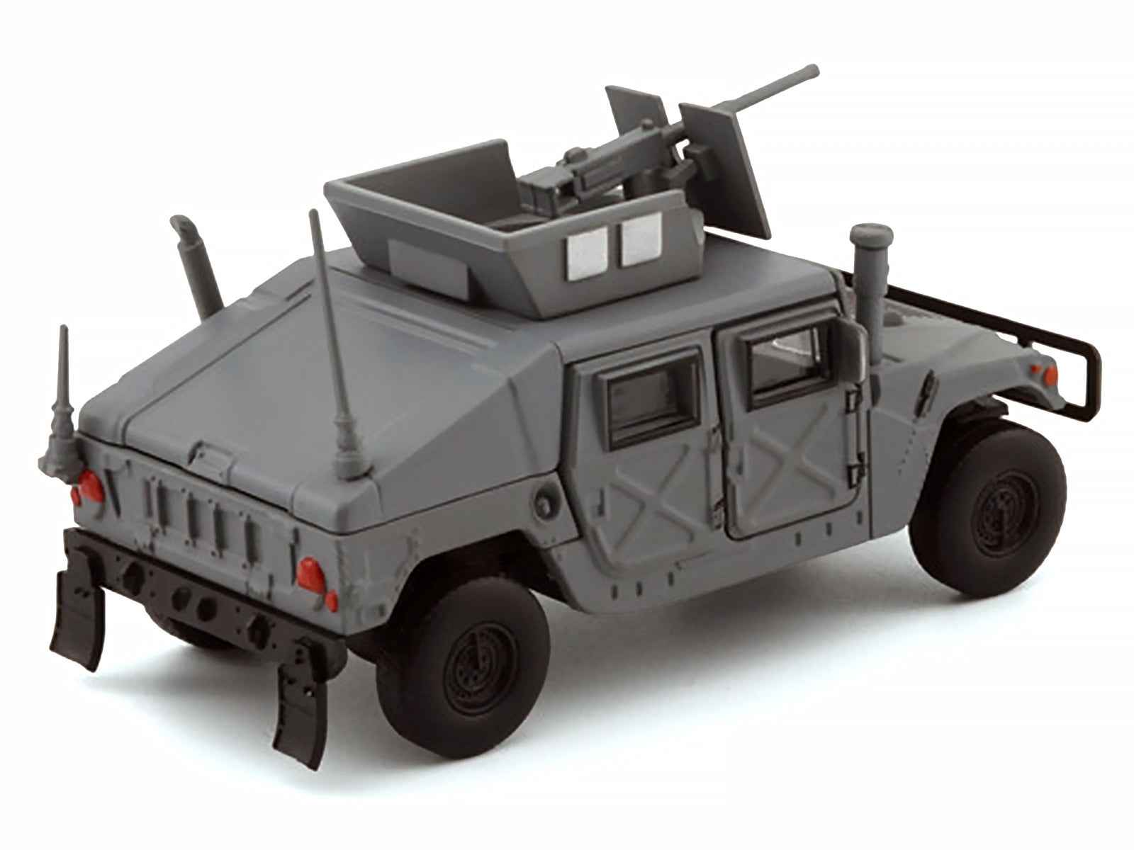 HUMVEE 4-CT Military Vehicle Matt Gray with Alternative Tops 1/64 Diecast Model Car by BM Creations
