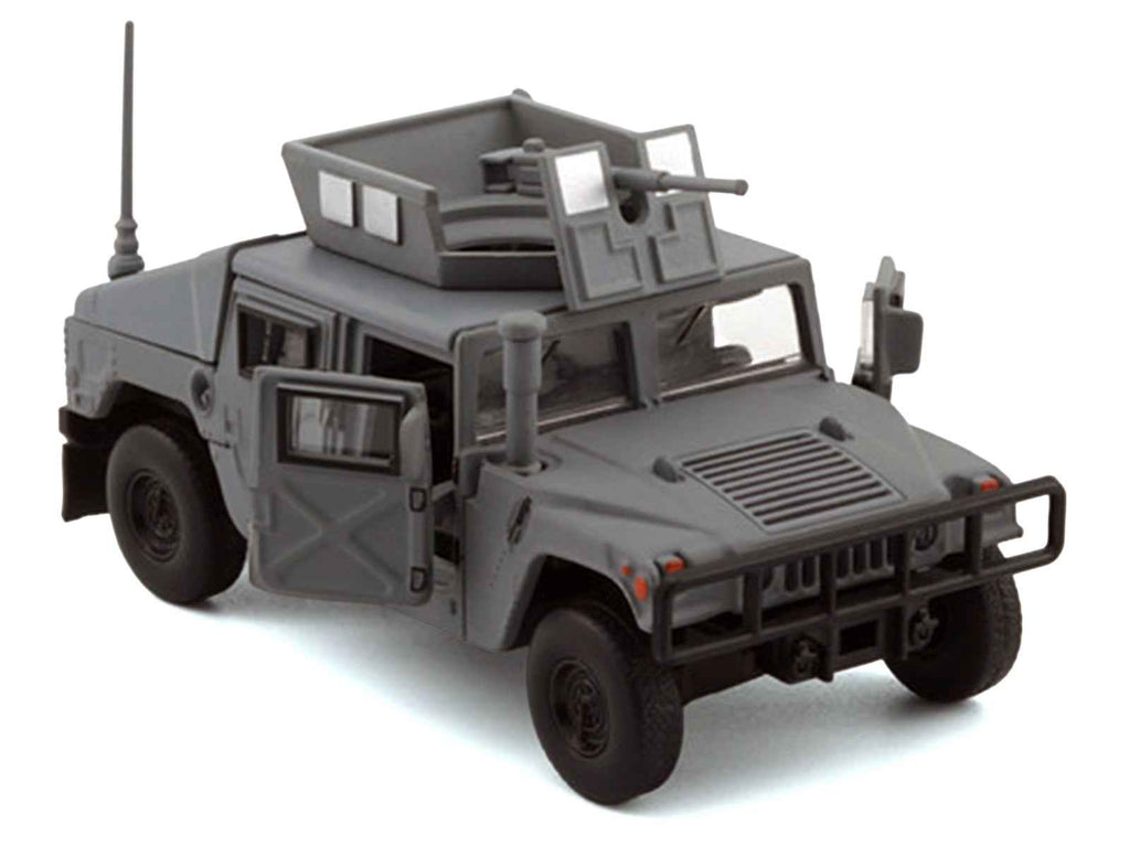 HUMVEE 4-CT Military Vehicle Matt Gray with Alternative Tops 1/64 Diecast Model Car by BM Creations
