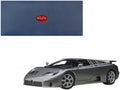 Bugatti EB110 SS Super Sport Grigio Metalizzatto Silver Metallic with Silver Wheels 1/18 Model Car by Autoart