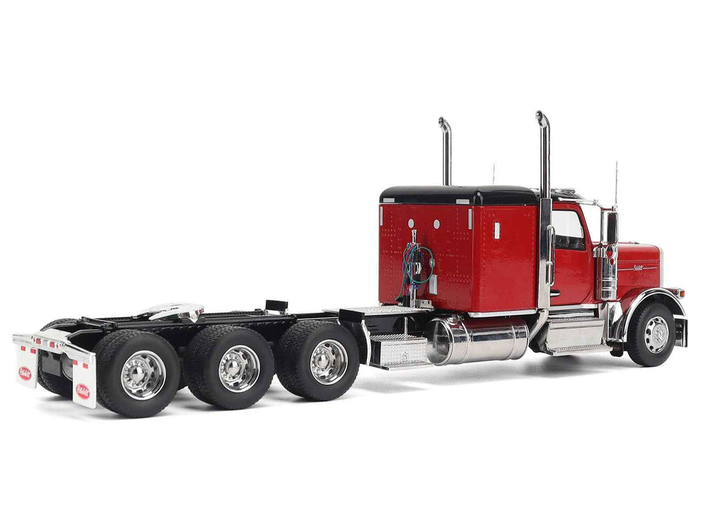 Peterbilt 589 Tridem-Axle Legendary Package Truck Tractor with 58" Sleeper Legendary Red "Transport Series" 1/32 Diecast Model by Diecast Masters